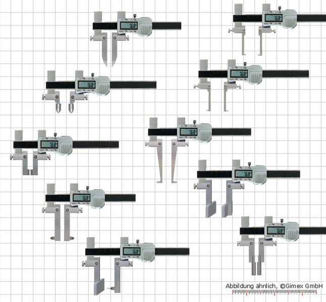 Digital universal caliper, 0 - 500 mm