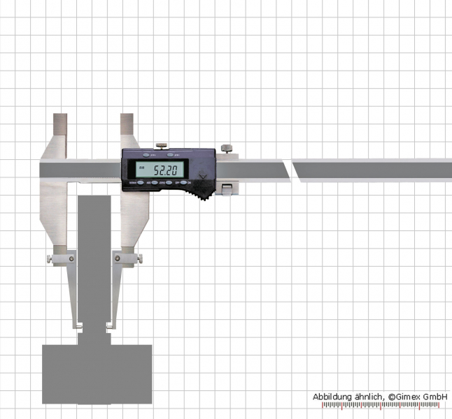Digital universal caliper, 0 - 500 mm