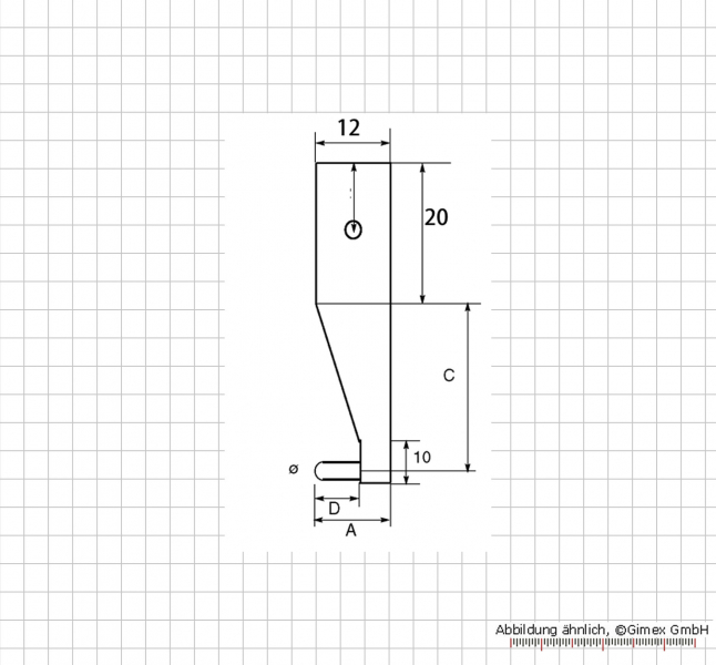 Meas. tips for dig. uni. caliper, with spherical meas. faces, Typ 4-1