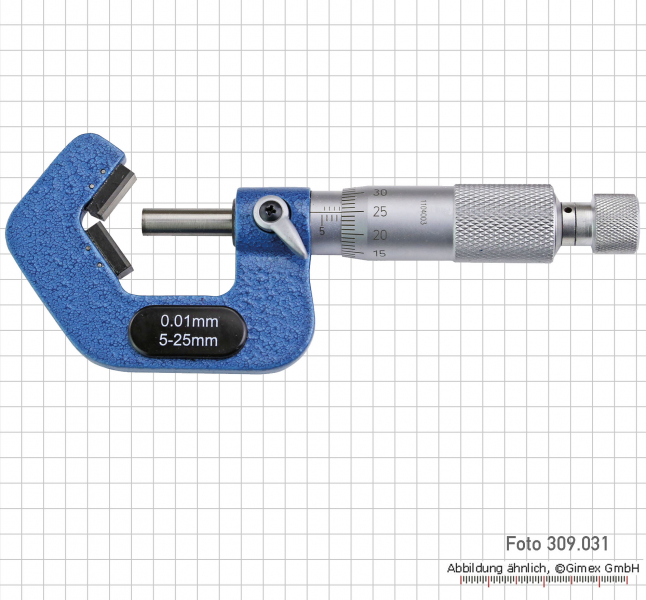 Five points micrometers, 65 - 85 mm