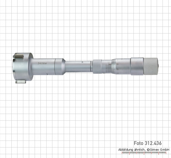 Three point internal micrometer,  6 - 8 mm