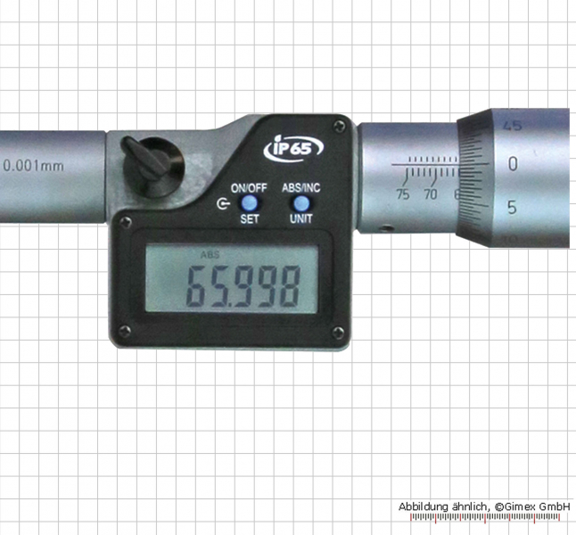 Digital three point internal micrometer, 12 - 16 mm