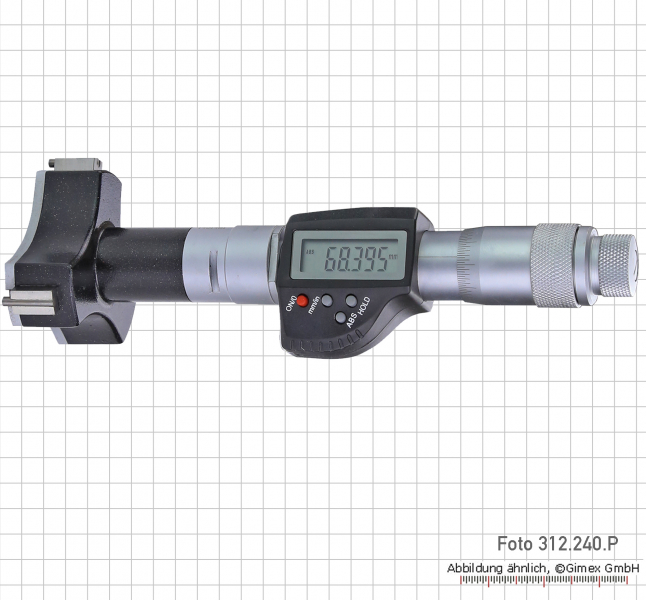 Dig. three point internal micrometer,  87 - 100 mm
