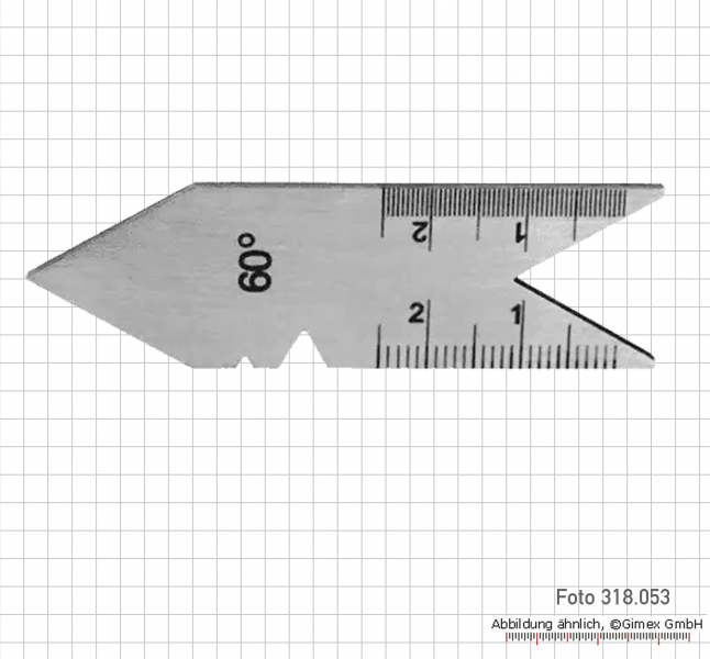 Double screw pitch gauges, 0.25 - 28 mm, 58 pcs.