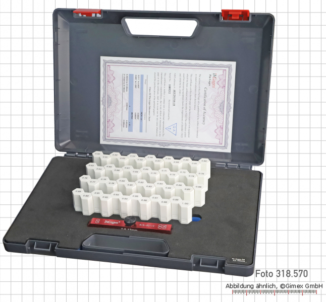 Messstift-Satz mit Halter,, ± 0,003 mm, 1,00 - 2,00 mm