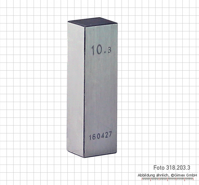 Parallelendmaß-Prüfsatz für Mikrometer, 15 tlg., mit Planglas