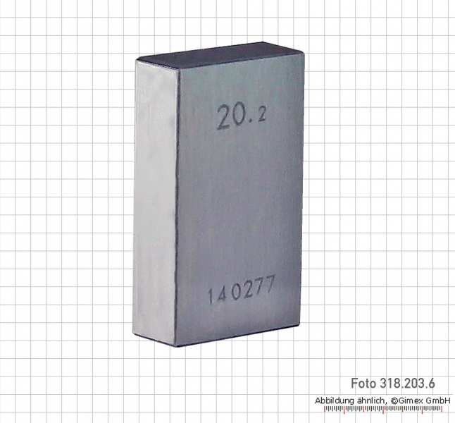 Parallelendmaß-Prüfsatz für Mikrometer, 15 tlg., mit Planglas
