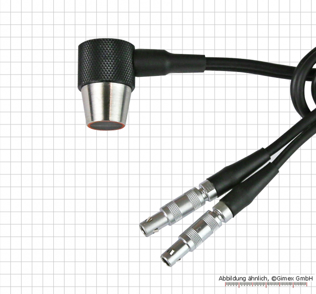 Probe for ultrasonic thickness gaue, with 90° angel
