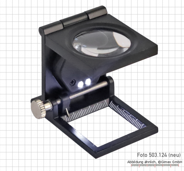 Präz.-Fadenzähler 10X, Ablesung 1,0 mm
