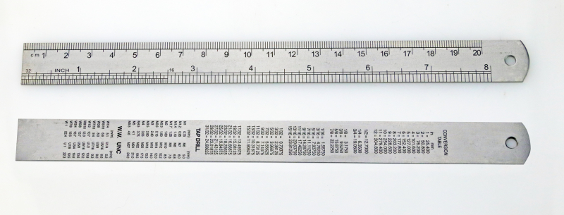 S344: Maßstab, 200 mm x 19 x 1 mm, 1er Packung