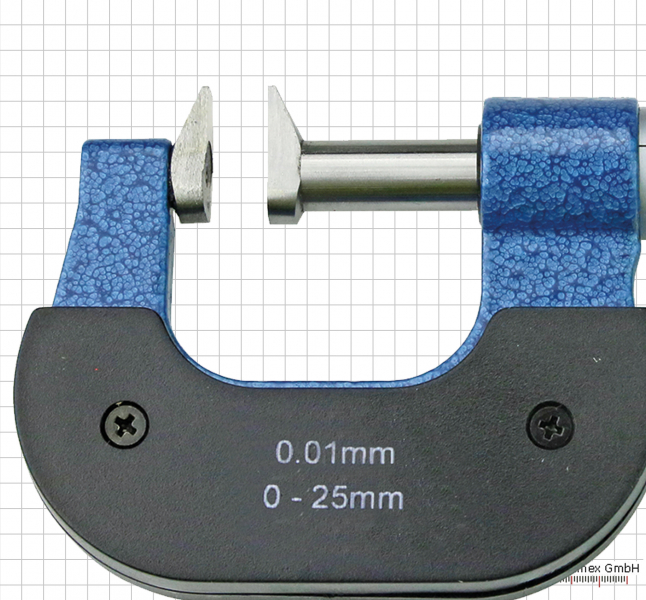 S463: BÜGEL-MESSSCHRAUBE MIT SCHNABEL 0 - 25 MM