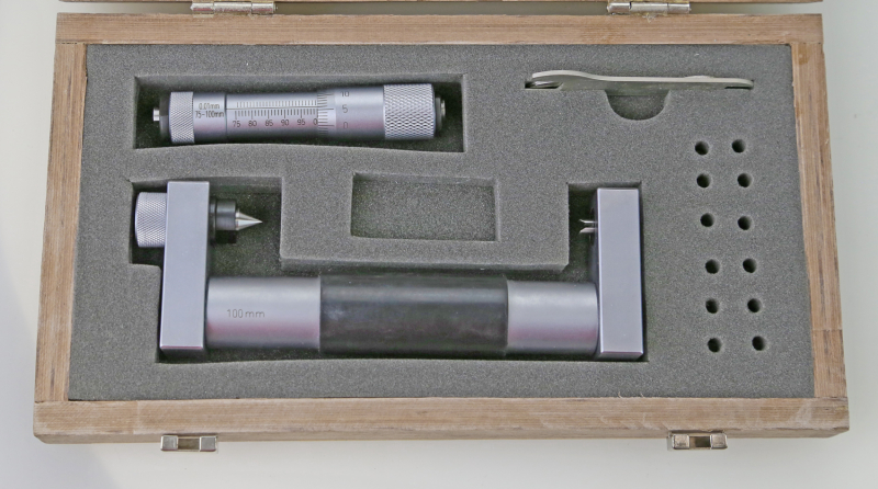 S554: Inner thread micrometer, 75 - 100 mm