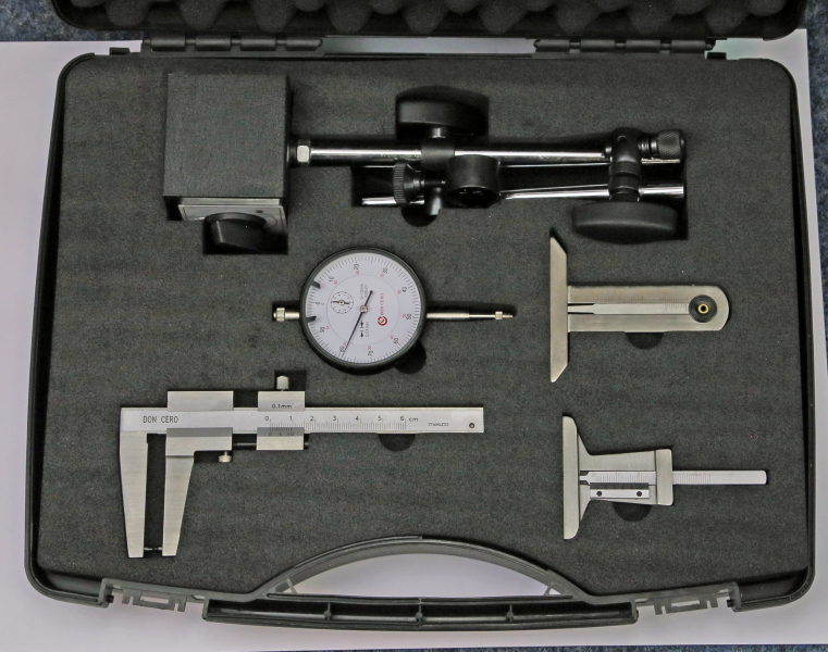 S643: Messzeug-Satz, 5-teilig - Ausstellungsstück