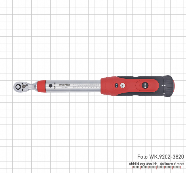 Torque wrench with reading windows 1/4", 5 - 15 Nm