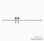 Stangen-Zirkel,  1000 mm