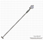 Internal measuring instrument with long rode, depth 1000 mm, 50 - 160 mm