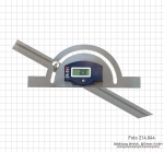 Digital steel Protractors, 10 - 170°,  with sliding rail 200 x 400 mm