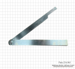 Joiner’s adjustable bevels, made of steel, 200 mm