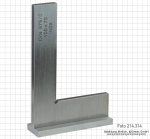Kontrollwinkel, INOX, mit Anschlag,  50 x 40 mm