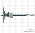 Digital depth caliper with point ø 1.5 mm, 150x 100 mm, metal ca