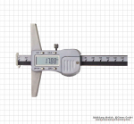 Digital depth caliper, with double hook, 300 mm