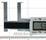 Digital inside groove caliper, 14 - 150 mm