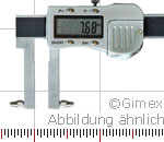 Digital uni caliper with exch. measuring tips, 0-150 mm, M2.5