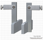 Meas. tips for dig. uni. caliper, with big measuring face