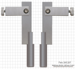 Meas. tips for dig. uni. caliper, with round pin