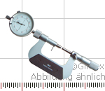 Micrometer with dial indicator,  0 - 25 mm