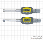 Digital three point internal micrometer set,  12 - 20 mm