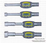 Digital three point internal micrometer set,  20 - 50 mm