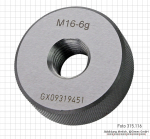 Gewinde-Lehrring, "Gut",  M 6 x 1