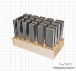 Parallelunterlagen, 125 mm, 24 Paar