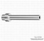 Checking mandrel HSK-F for concentricity, HSK-F63-D40-L300