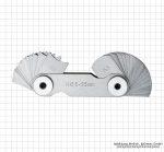 Radius gauge, 15.5 - 25.0 mm