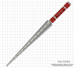 Bohrungslehre, 3 - 15 mm, konisch, Ablesung 0,1 mm